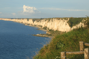 Kalk aan de kust in Frankrijk