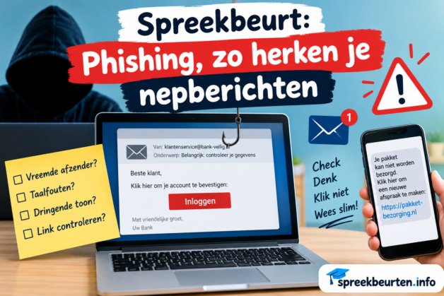 Spreekbeurt: Phishing, zo herken je  nepberichten
